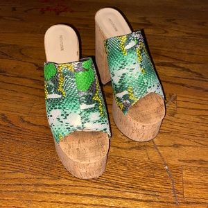 Snake skin pattern Platform heels from Pretty Little Things